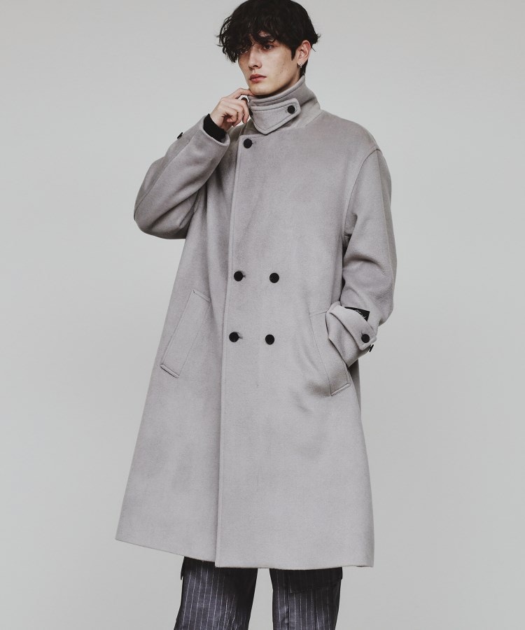 オーバーサイズ モヘア taste チェスターコート y2k 短丈 ブルゾン