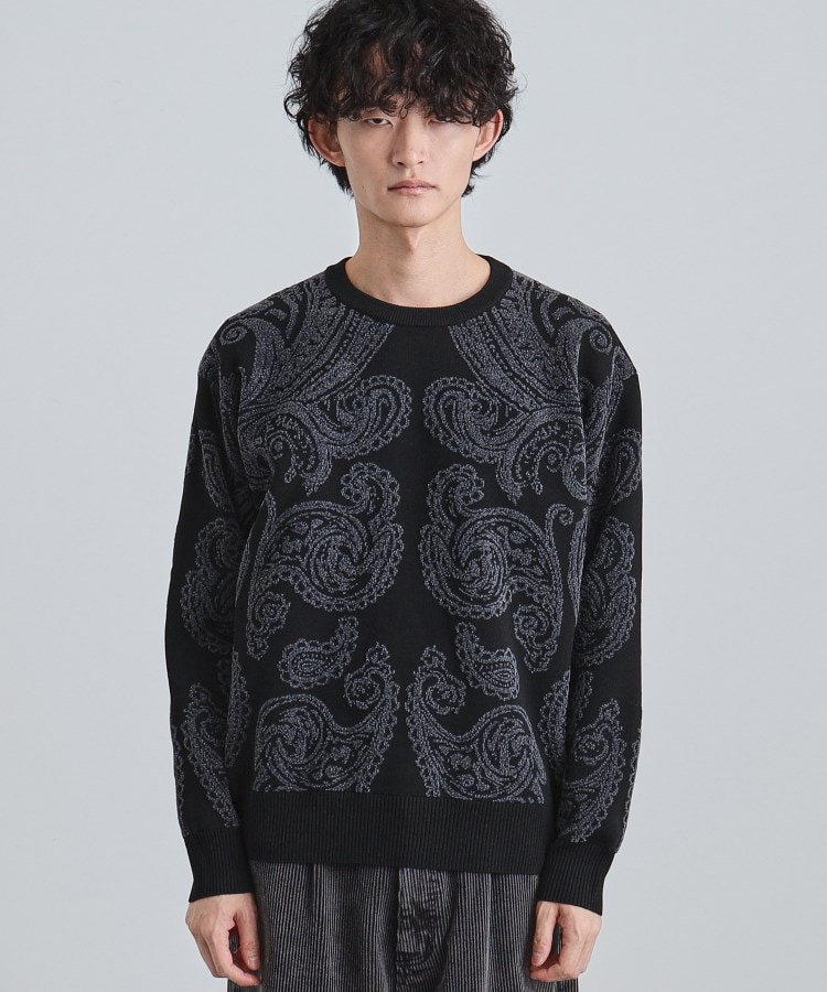 洗える】ペイズリーニットプルオーバー（ニット/セーター） | tk.TAKEO