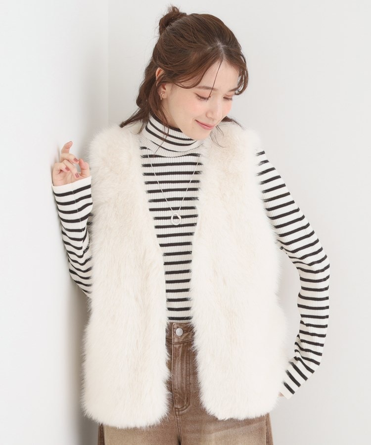 ふわふわフェイクファーベスト（ベスト） | SHOO・LA・RUE/Cutie