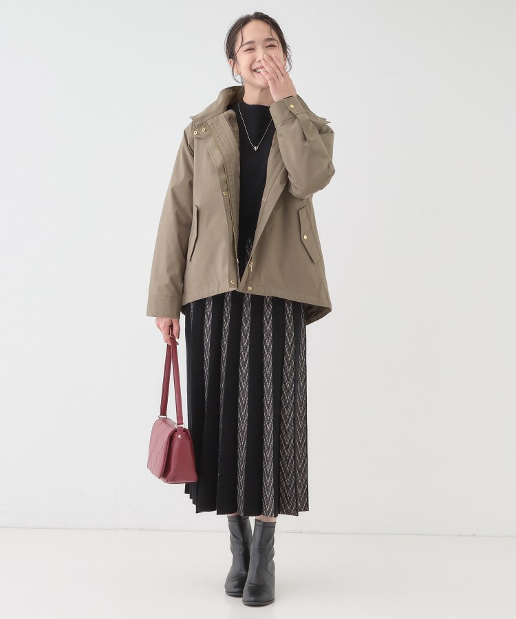 撥水/マルチWAY】フェイクファーライナー付き 欲張りマンパ（ブルゾン