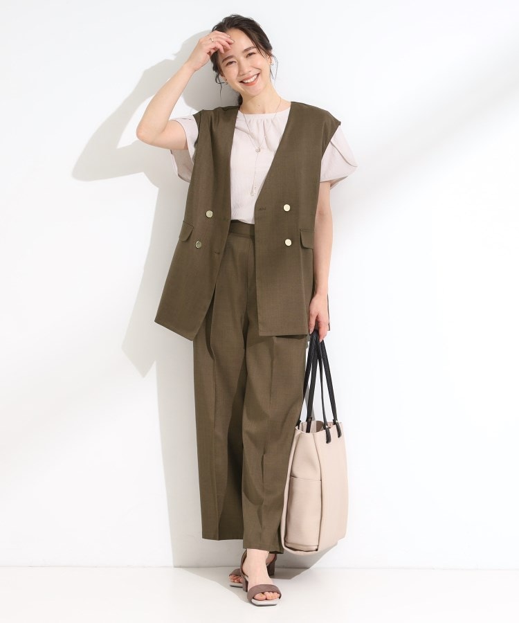 S-LL/セットアップ可/洗濯後しわになりにくい】ダブルベスト（ベスト