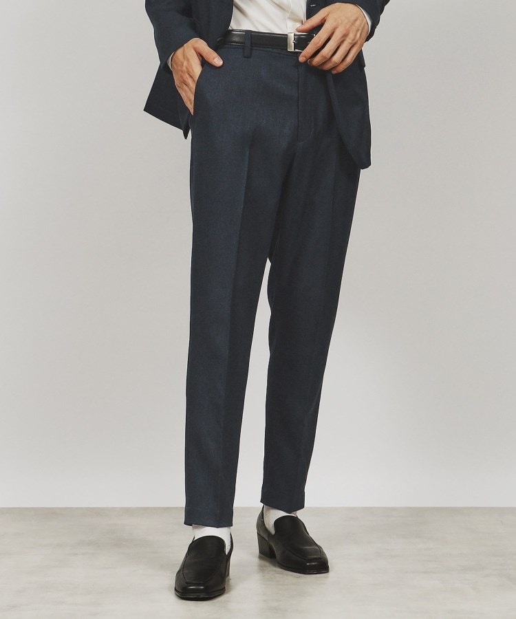 上下2点セット】エステルサージセットアップ／ビジネス対応可（スーツ