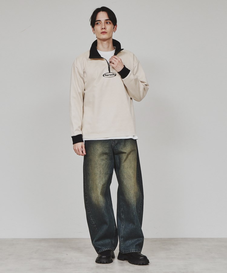 ポンチスエードハーフジップ（カットソー） | tk.TAKEO KIKUCHI