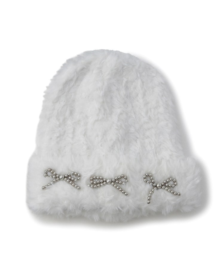 ビーズリボンファーニット帽（ニット帽） | Grandedge（エスペランサ