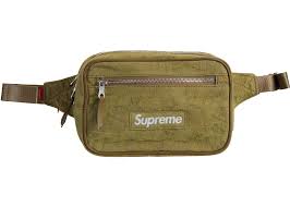Supreme Fat Tip Jacquard Denim Waist Bag Olive – YankeeKicks Online