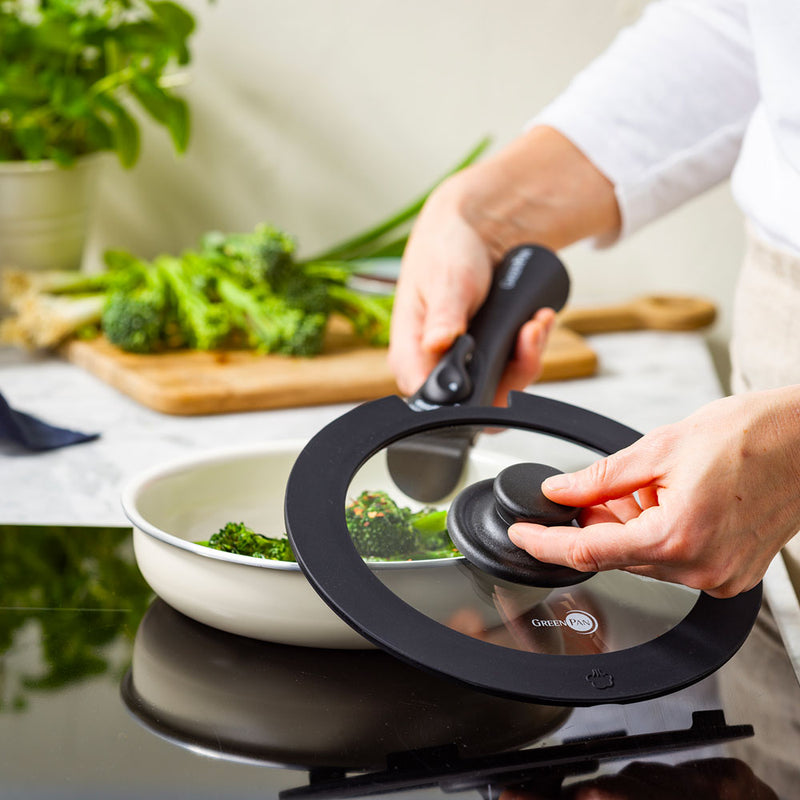 単品】グリーンパン クリックシェフ フライパン クリームホワイト