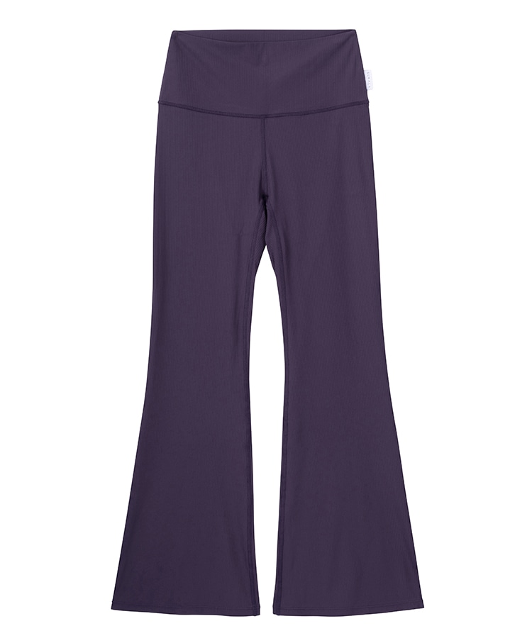 SUKALA】web限定 ベーシックリブフレアパンツ プラム Lサイズ試着のみ