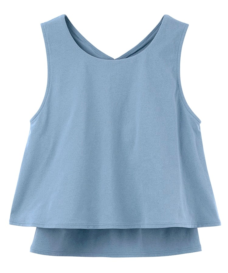 SUKALA】カップ付きフレアタンクトップ(XSサイズ ライラックピンク