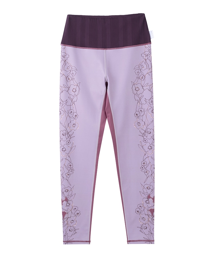 SUKALA】ドローイングフラワーパネルレギンス(XS・S・M・Lサイズ