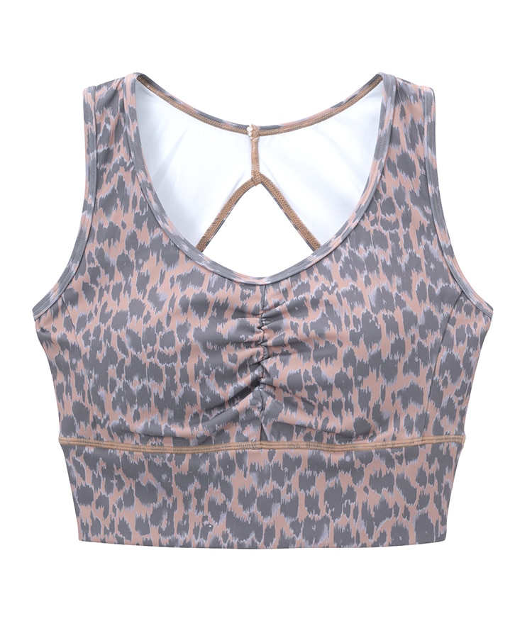 12月15日発売新作⭐︎【SUKALA 】レオパードプリントブラトップM LAVA