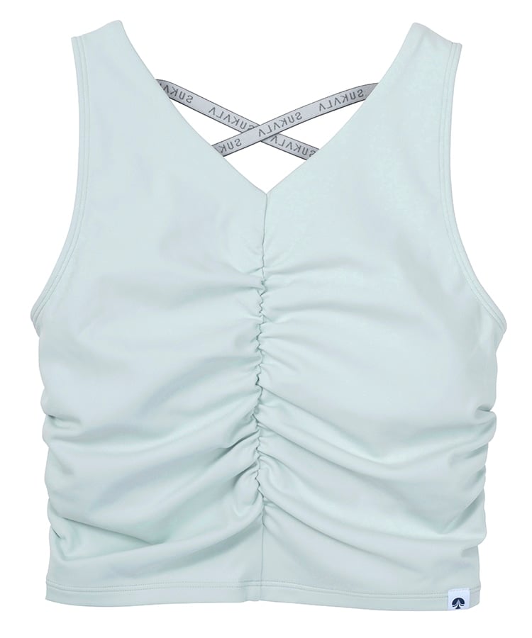 SUKALA】アメリカンスリーブギャザータンクトップ(XS・S・Mサイズ