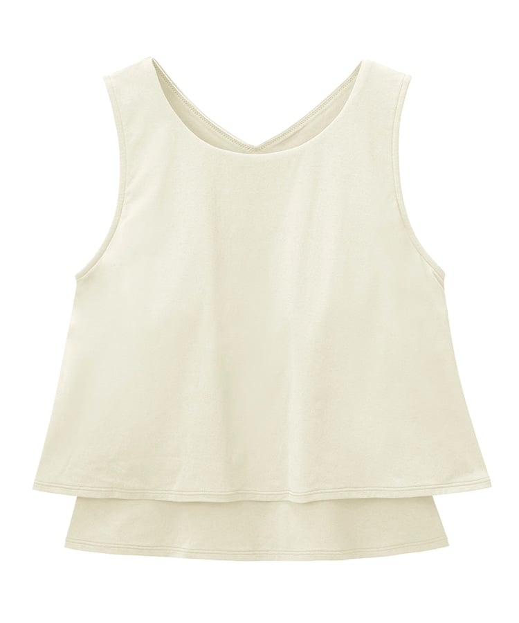SUKALA】カップ付きフレアタンクトップ(XS・S・M・Lサイズ ペール