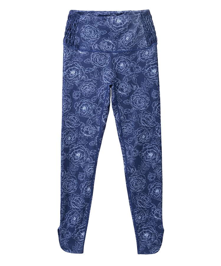 SUKALA】ブルーミングフラワーレギンス(Sサイズ ネイビー