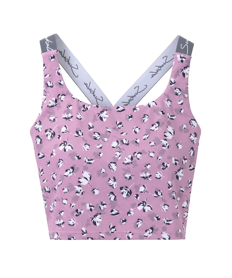 SUKALA】Yストラップロゴブラトップ(S・M・Lサイズ フラワーオレンジ