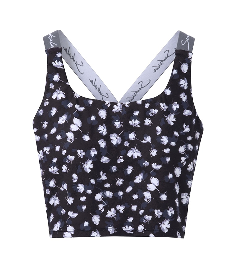 SUKALA】Yストラップロゴブラトップ(S・M・Lサイズ フラワーオレンジ