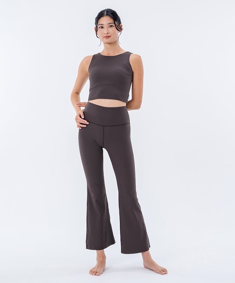 SUKALA】ベーシックリブフレアパンツ(XS・S・M・L・LLサイズ