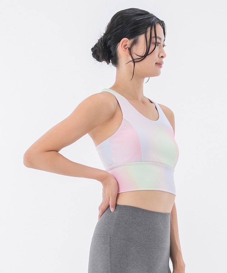 SUKALA】ブラトップ付きフローラルジャガードトップス(M・Lサイズ