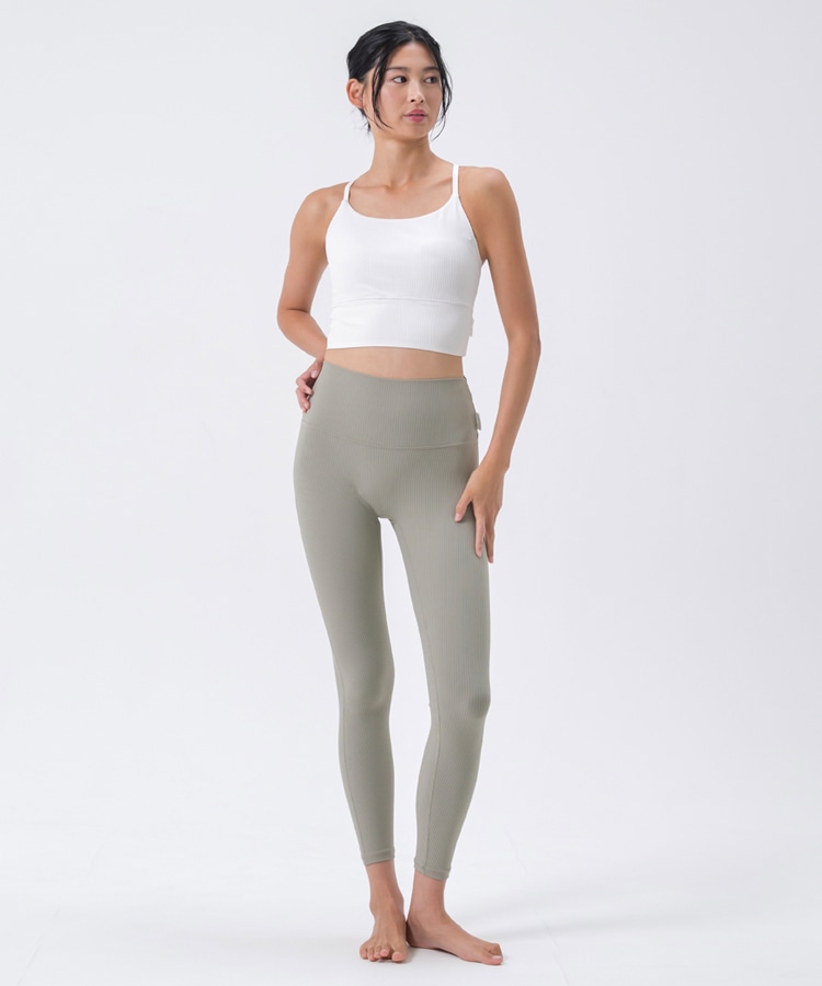 SUKALA】ベーシックリブアクティブレギンス(XS・S・LLサイズ ブラック