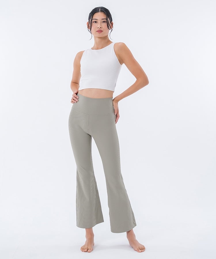 SUKALA】ベーシックリブフレアパンツ(XS・S・M・L・LLサイズ