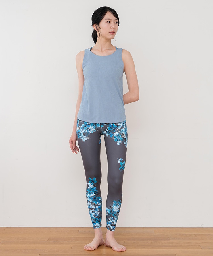 SUKALA】フルオブフラワーセパレートタンク(Sサイズ モーヴ・ローズ