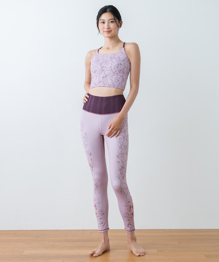 SUKALA】ドローイングフラワーセパレートタンクトップ(Lサイズ ダーク