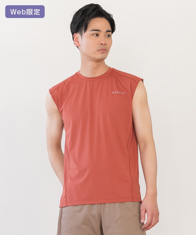 SUKALA】メンズメッシュアクティブノースリーブ(M・L・LLサイズ