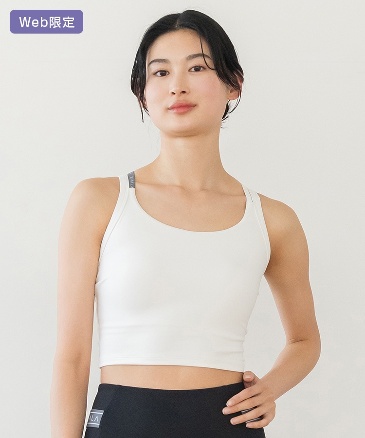 SUKALA】ベーシッククロスロゴブラトップ(XSサイズ ネイビーブルー