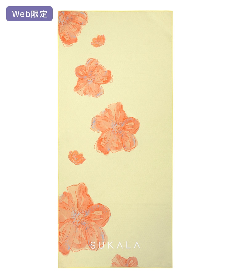 SUKALA】プリントヨギラグ(イエローフラワー): ヨガグッズLAVA公式