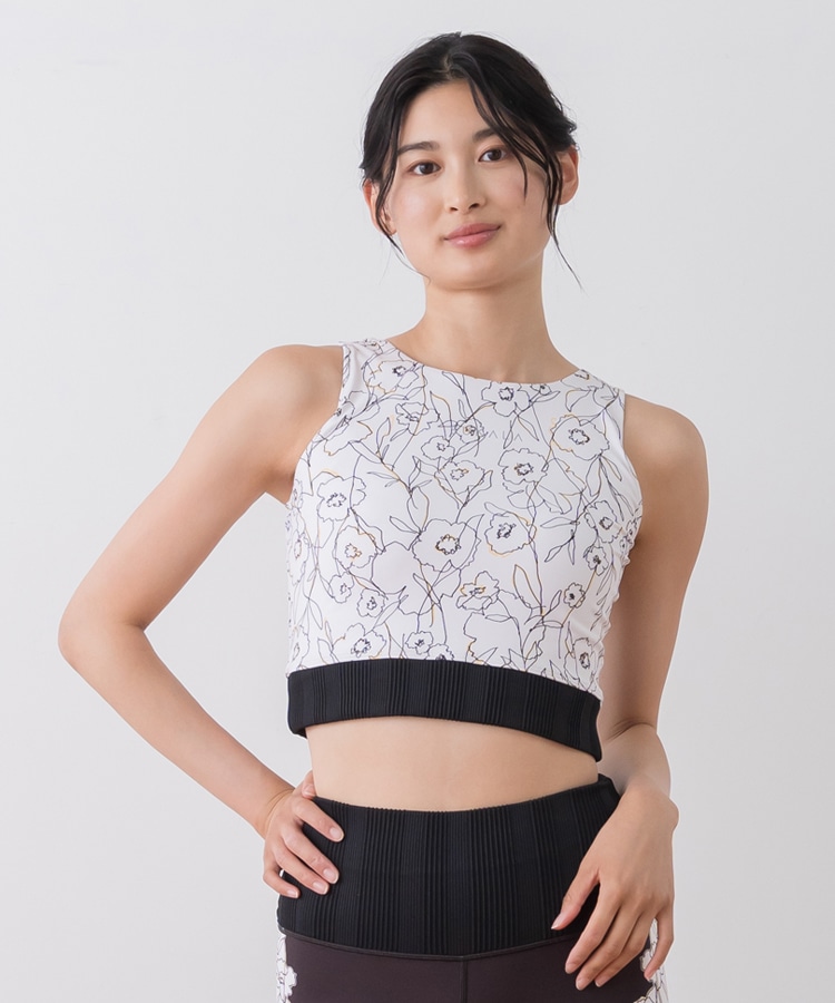 SUKALA ハートプリントホルターネックブラトップ タンクトップ 2枚