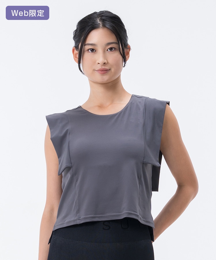 SUKALA】カップ付きウイングショルダートップス(S・M・Lサイズ