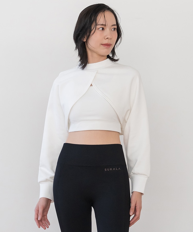 SUKALA】モックネックスウェットスリーブカバー(Sサイズ ホワイト