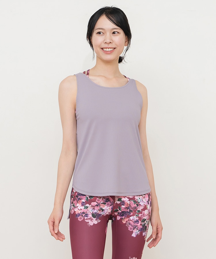SUKALA】フルオブフラワーセパレートタンク(Sサイズ モーヴ・ローズ