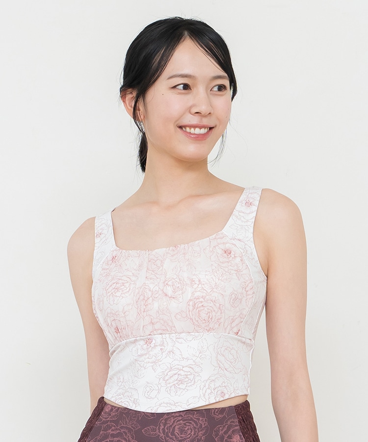 SUKALA】スプリングフラワーフレアブラトップ パンジー L SUKALA