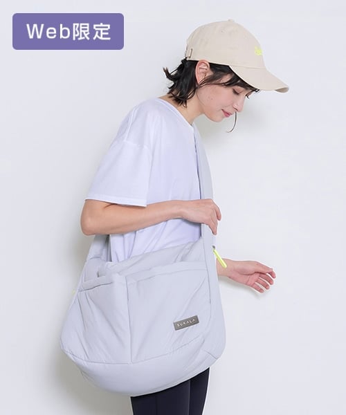 SUKALA】シャーリングボディバッグ(アイスブルー・ブラック): ヨガ