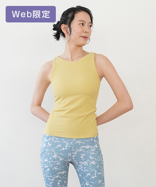 SUKALA】リブコンビショート タンクトップ SUKALA】リブコンビショート