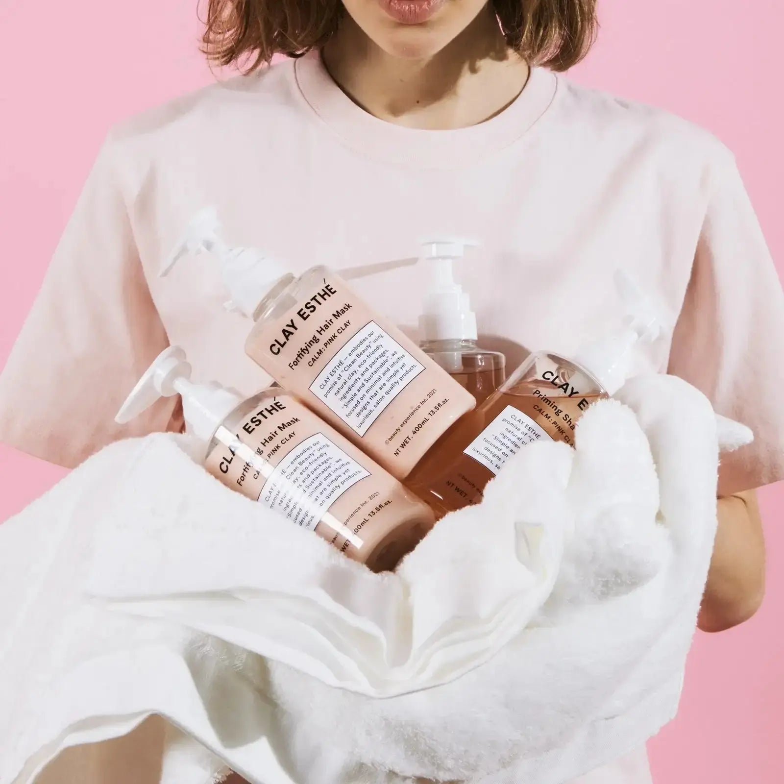 正規品】 b-ex クレイエステ フォーティファイングヘアマスク ピンク