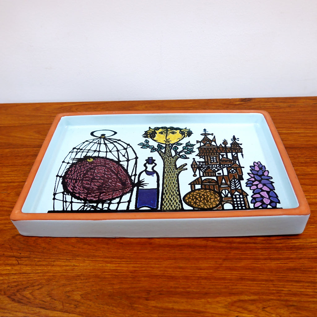 ○グスタフスベリ カーニバル スクエアトレイ20cm 角皿 ○グスタフ