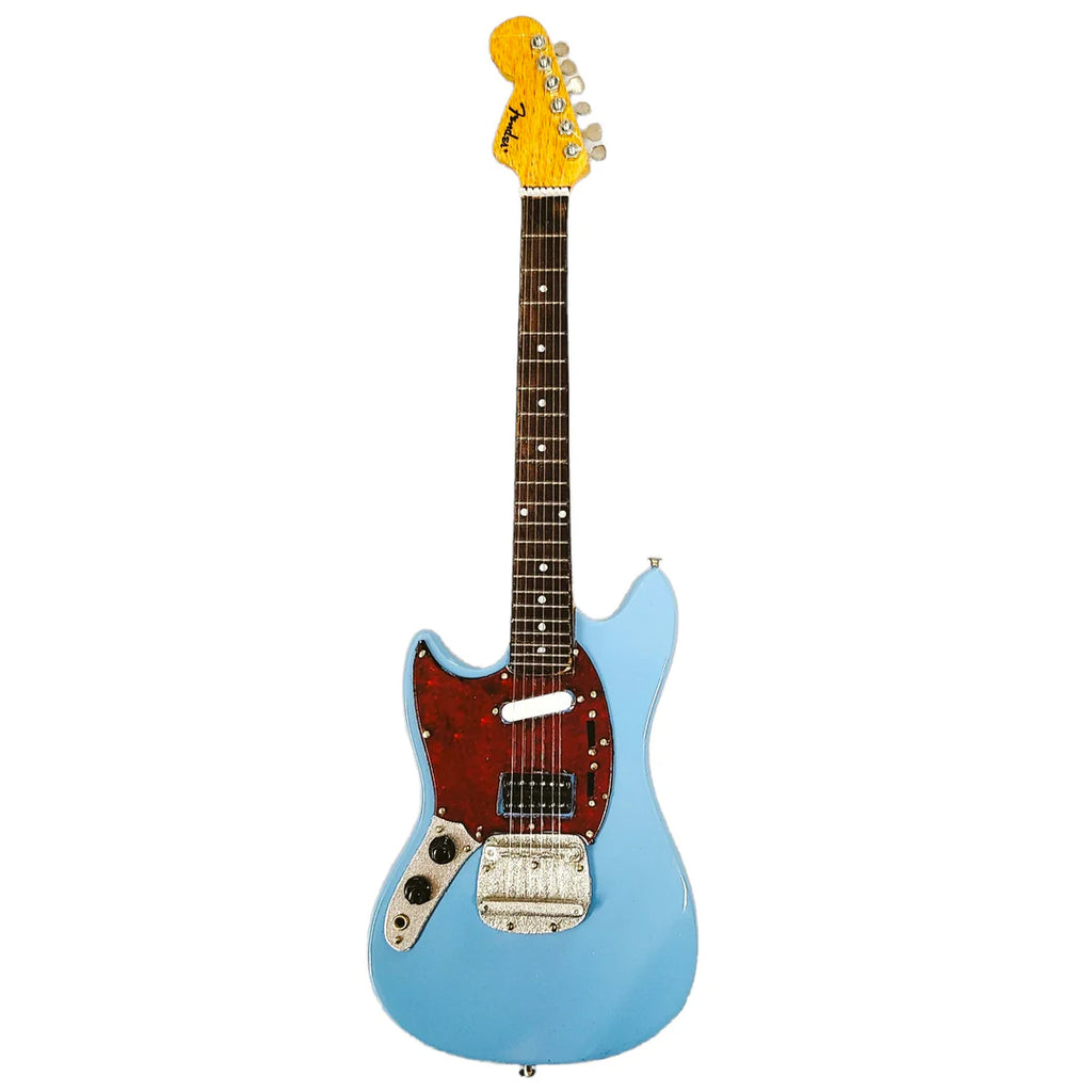 Officially Licensed Mini Sonic Blue Fender™ Mustang™ Guitar