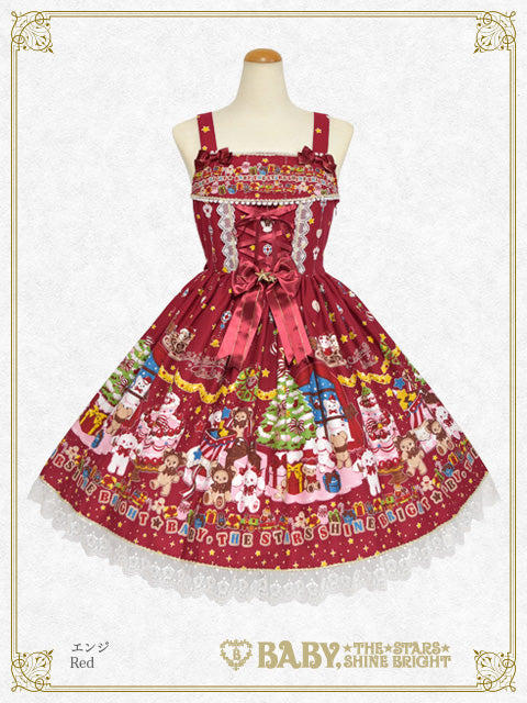 くみゃちゃんのDoki☆Doki Christmas Party柄ジャンパースカートⅠ