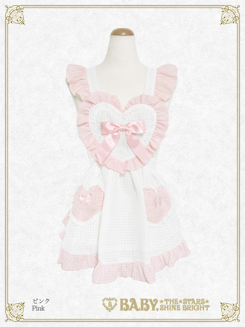 Fluffy Gingham Heart エプロン – BABY, THE STARS SHINE BRIGHT