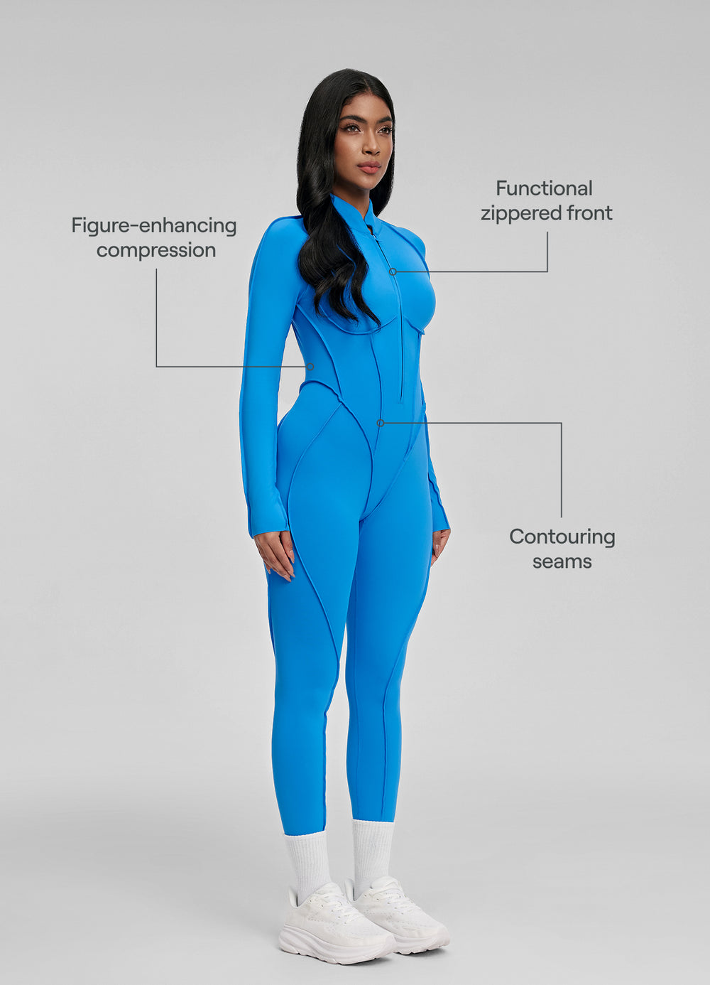 Full-Length Catsuit (Color: Tranquil Blue) | BetterMe Store