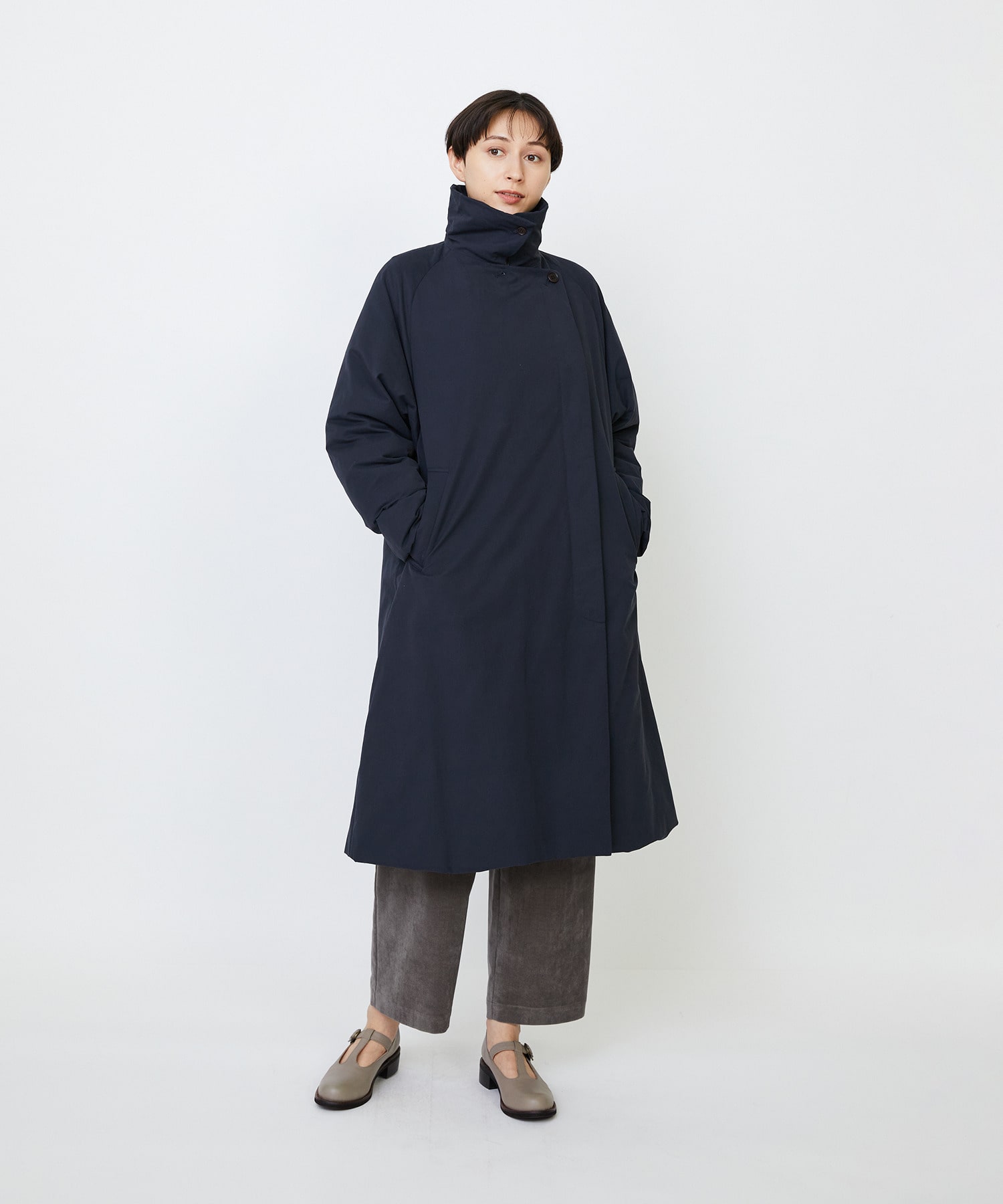 リサイクルダウンステンカラーコート｜BIGI online store - ビギ