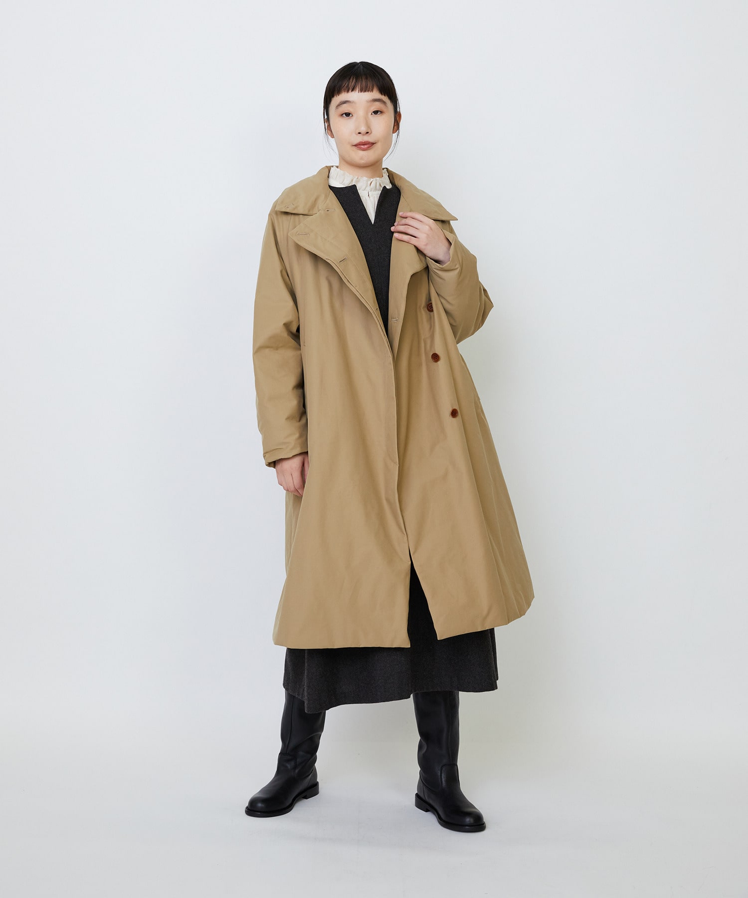 リサイクルダウンステンカラーコート｜BIGI online store - ビギ