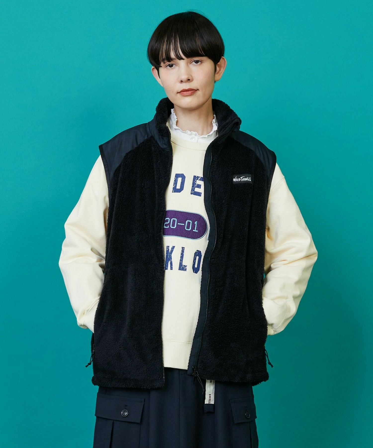 FRAPBOIS×WILD THINGS シャギーフリースベスト｜BIGI online