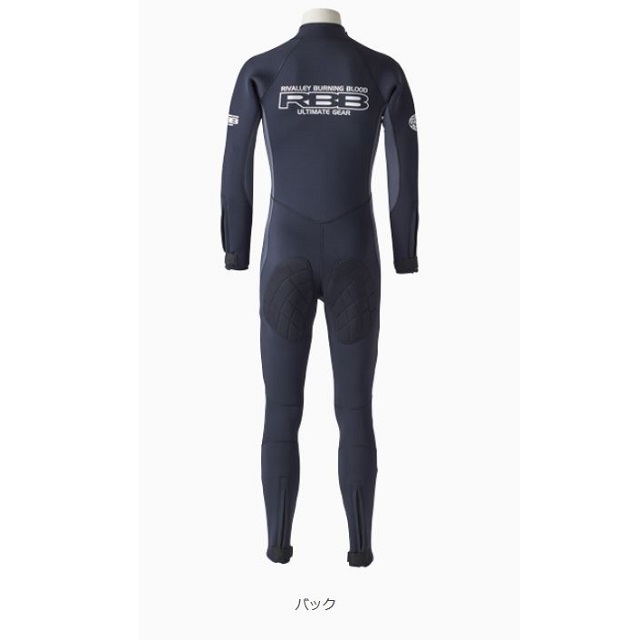 双進 RBB ウェットスーツⅡ LLO ブラック／チャコール: ウェア