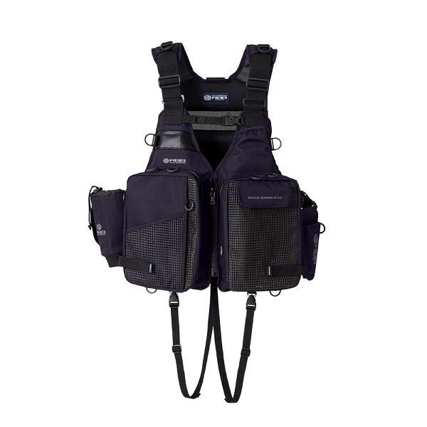 双進 ライフジャケット 7717 RBB ビックベイトゲームベスト チャコール