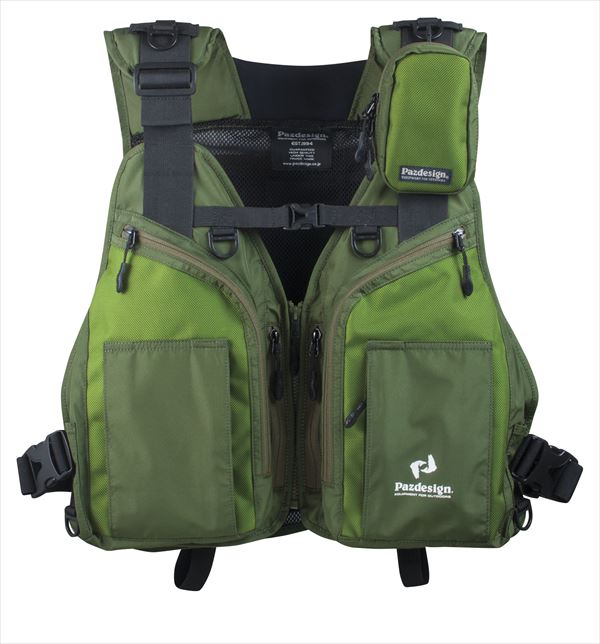 パズデザイン FTGストリームベストⅡ フリーサイズ グリーン