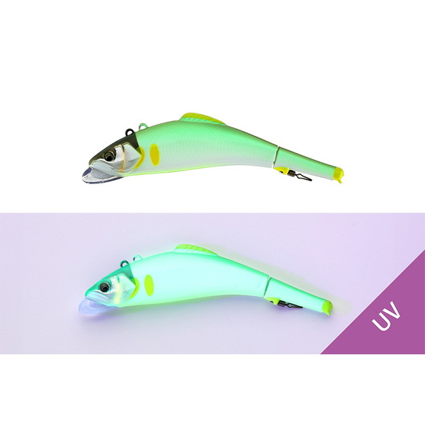 ジャッカル 鮎ルアー オトリミノーバイブ98 UVフラッシュ鮎: トラウト