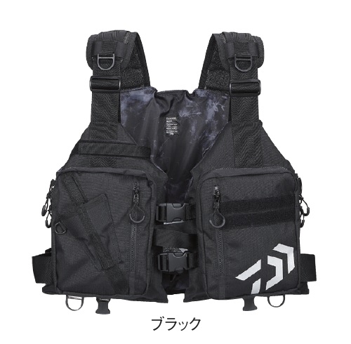 ダイワ DF-6421 ライトフロートゲームベスト(フリー ブラック): ウェア