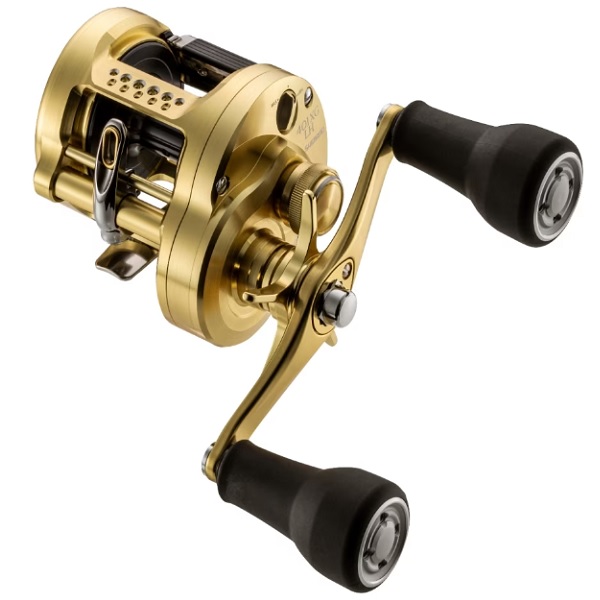 シマノ ベイトリール 23カルカッタコンクエストMD 401XGLH(左): リール